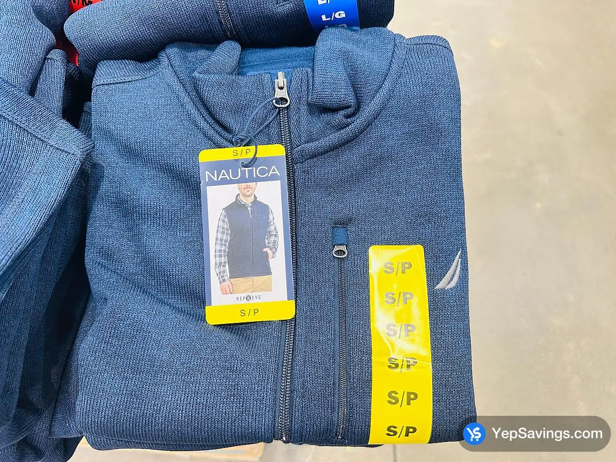 Costco NAUTICA FLEECE FULL ZIP VEST + MENS SIZES S - XXL - Canada (ITM 1804100)