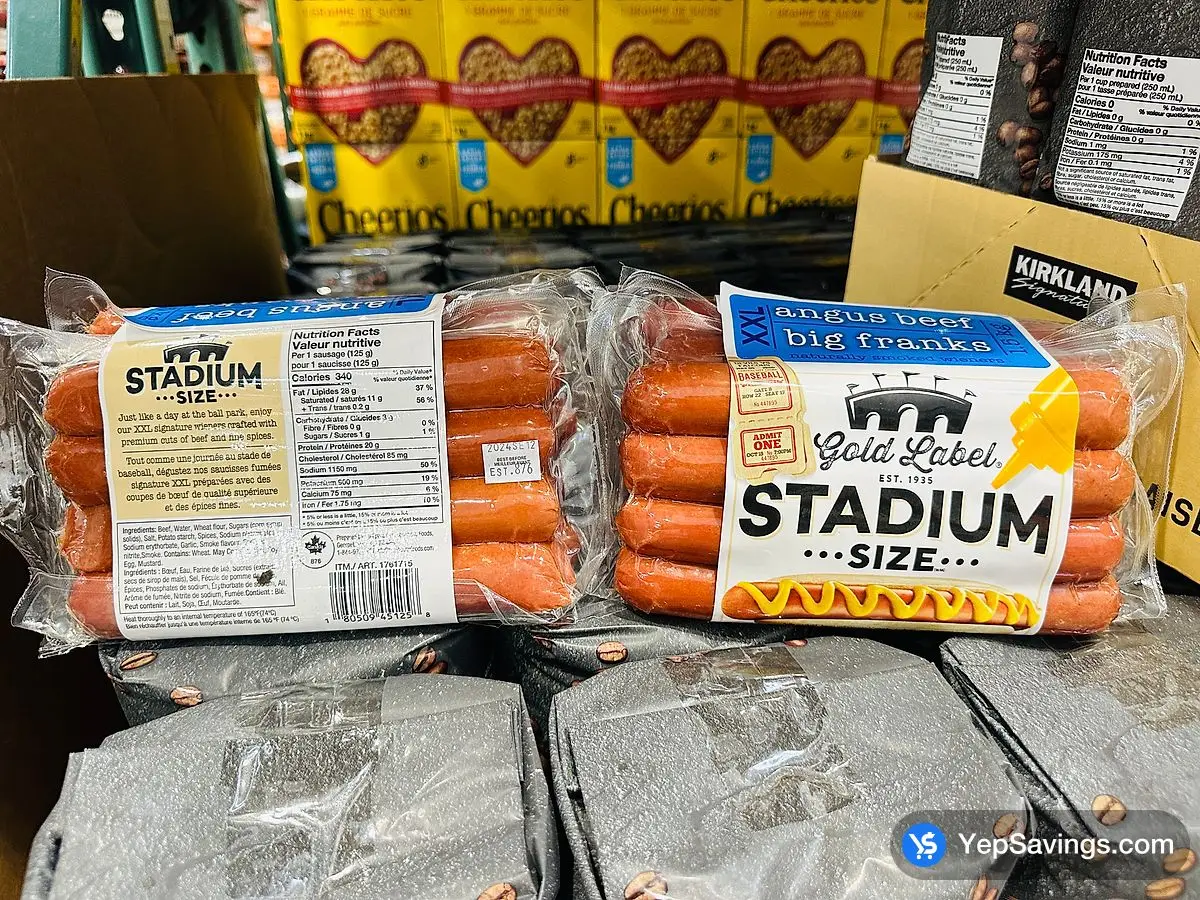 Costco GOLD LABEL BIG FRANKS ALL BEEF 3 x 500 g - Canada (ITM 1761715)