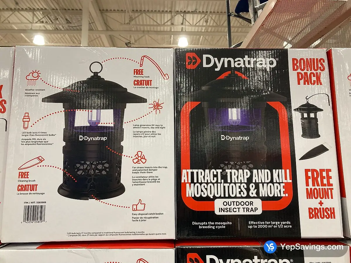 Costco DYNATRAP MOSQUITO TRAP INDOOR / OUTDOOR - Canada (ITM 3265988)