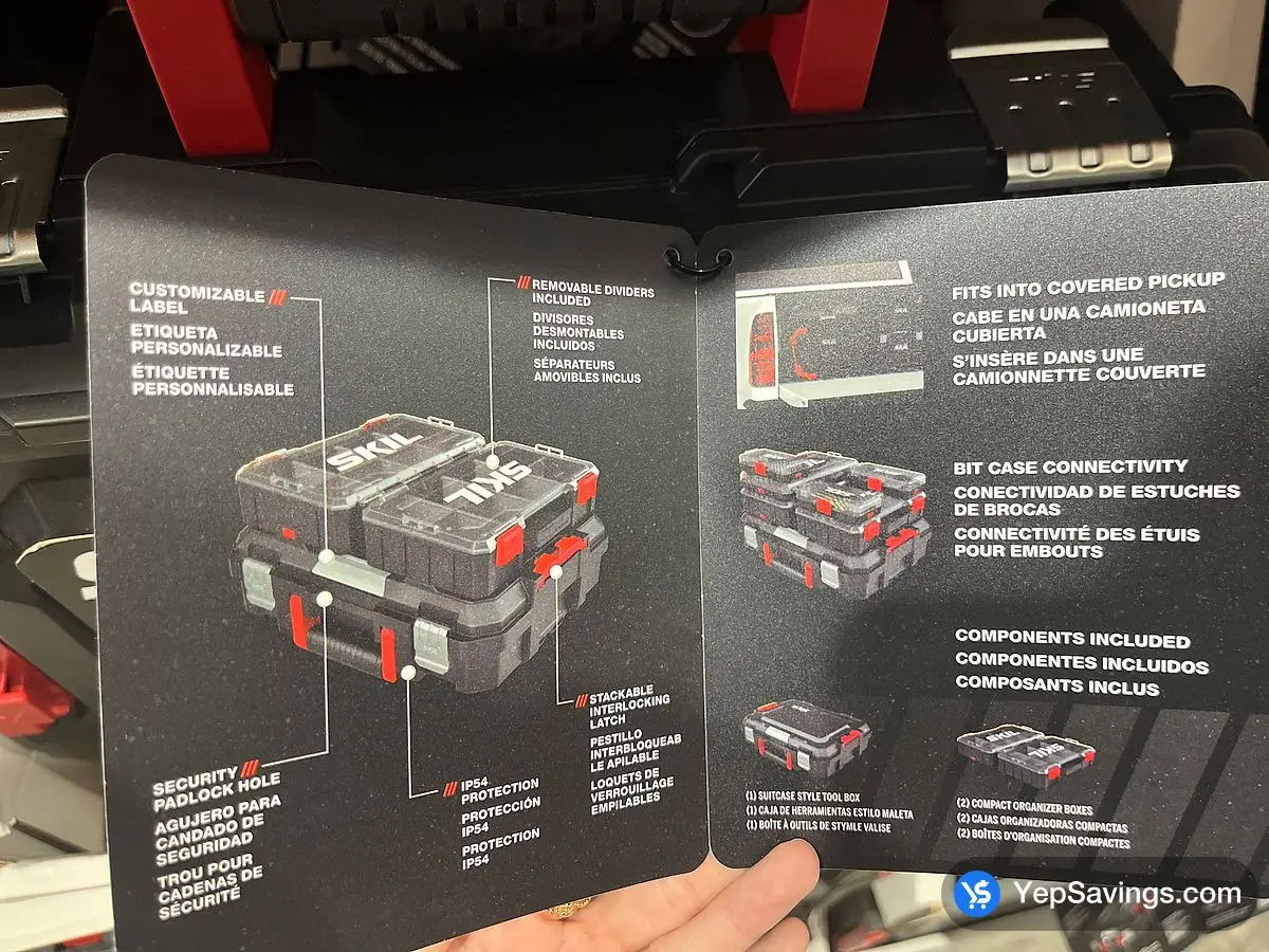 SKIL TOOL ORGANIZER 3 PIECE ITM 4664444 at Costco