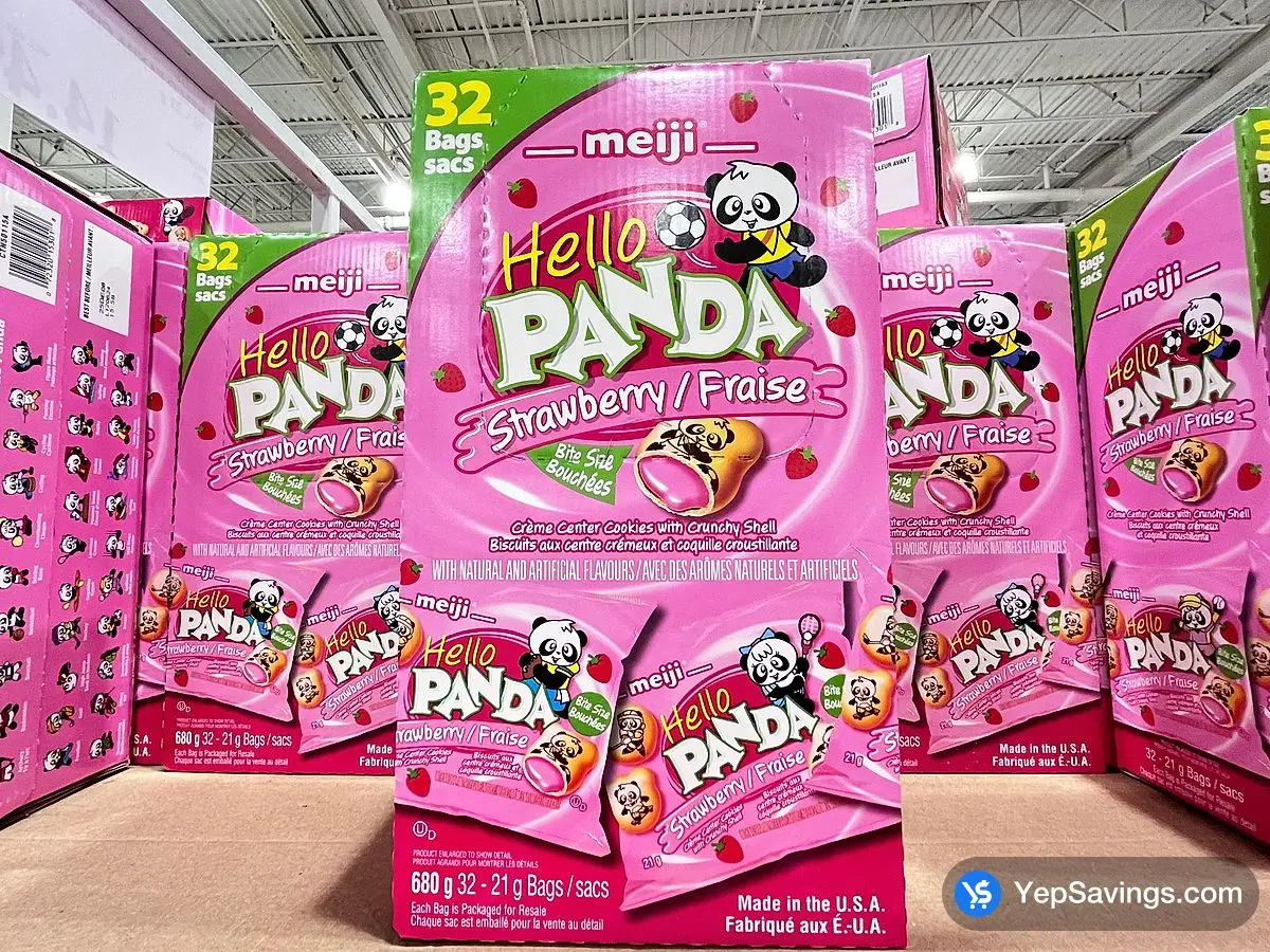 Costco MEIJI HELLO PANDA STRAWBERRY 32 x 21 g - Canada (ITM 1501153)