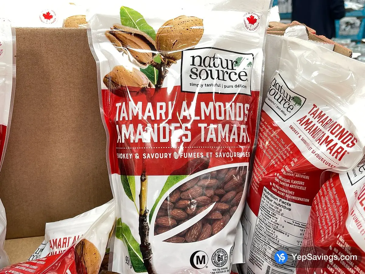 Costco NATURSOURCE TAMARI ALMONDS 950 G - Canada (ITM 386159)