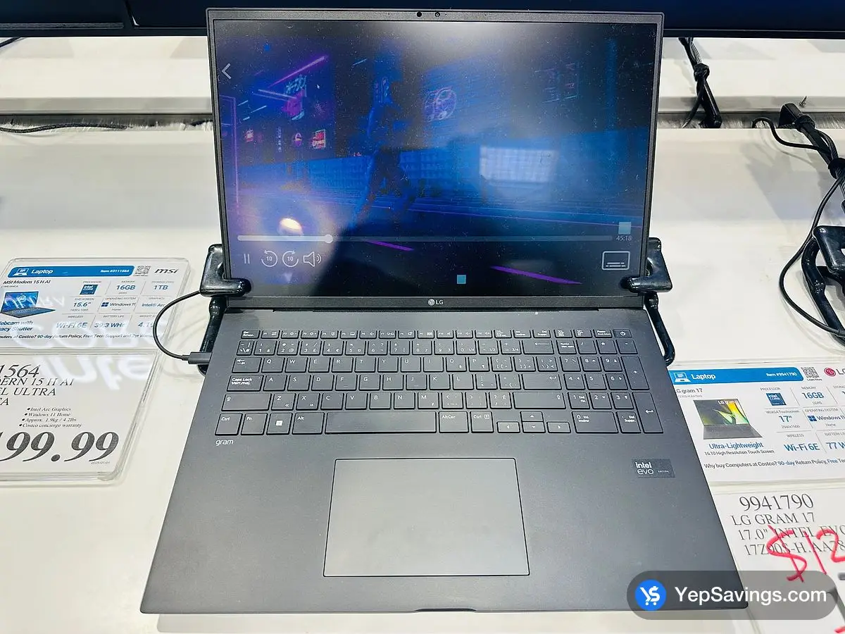Costco LG GRAM 17 17.0" INTEL EYO 17790S-H.AA78A9 - Canada (ITM 9941790)
