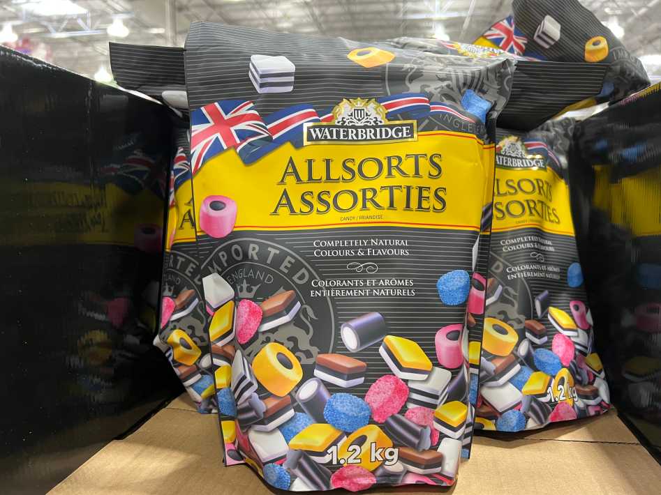 Costco WATERBRIDGE LICORICE ALLSORTS 2 kg - Canada (ITM 1171144)
