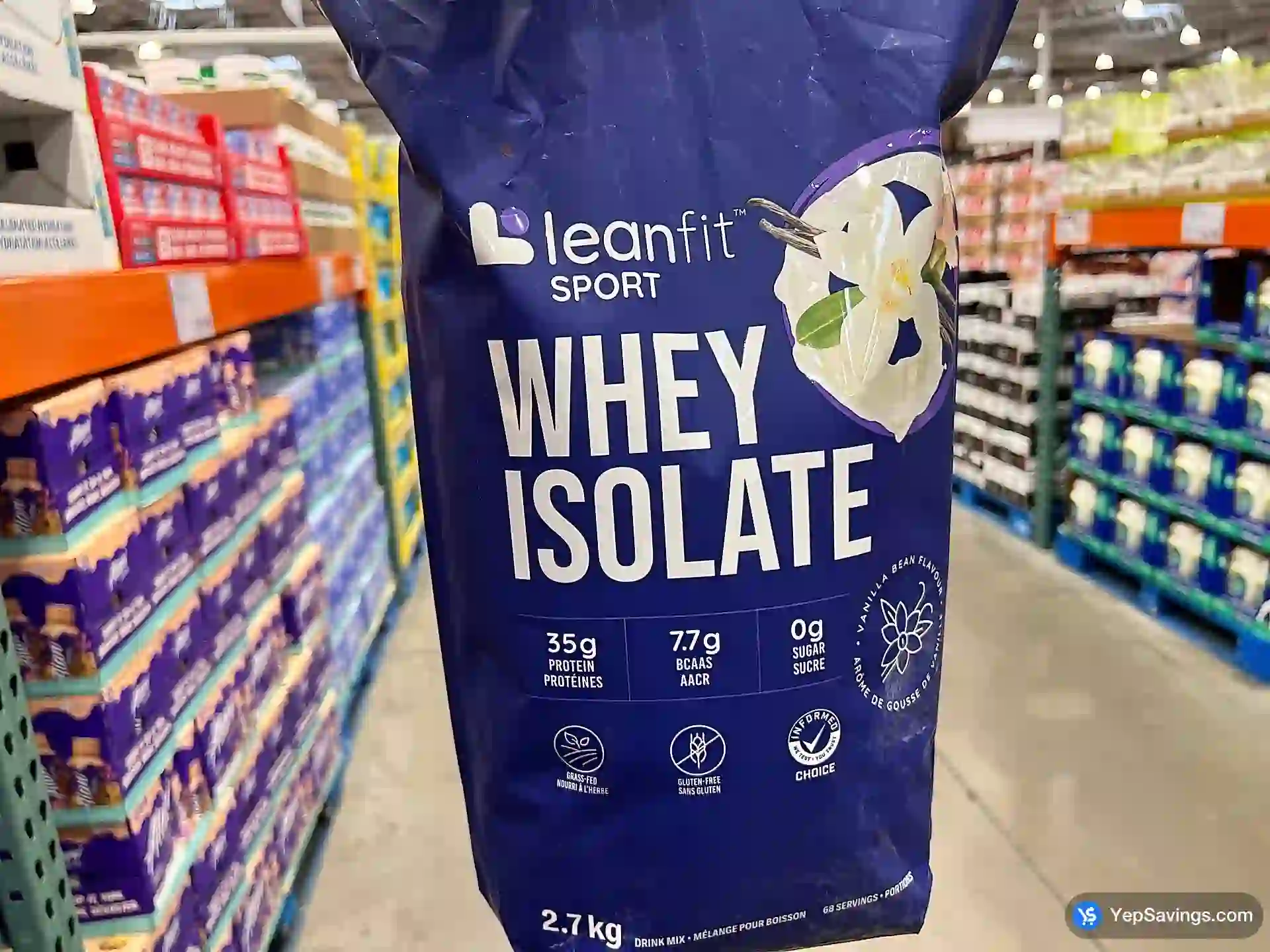 Costco LEANFIT SPORT WHEY ISOLATE VANILLA 2.7 KG - Canada (ITM 1774129)