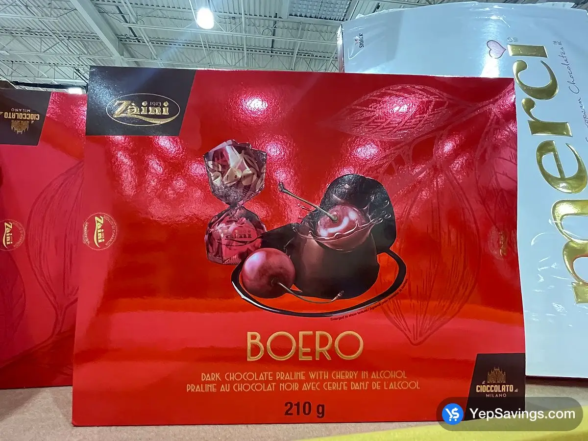 Costco ZAINI CHOCOLATES BOERO CHERRY LIQUOR 210 g - Canada (ITM 1830503)