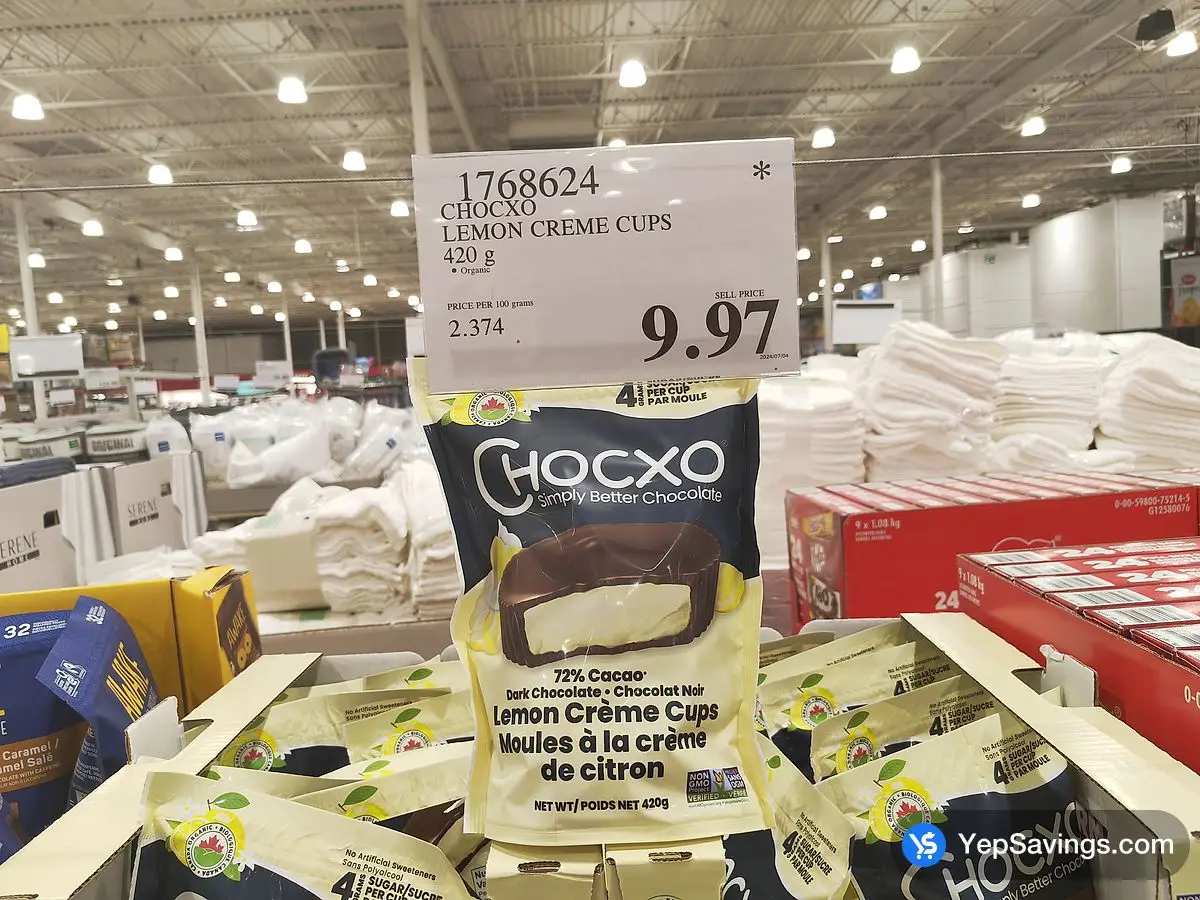 CHOCXO LEMON CREME CUPS 420 g ITM 1768624 at Costco