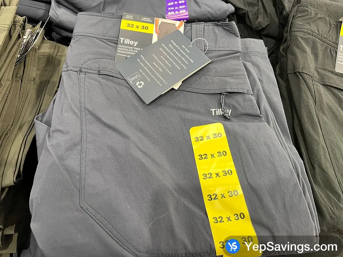 TILLEY TREK PANT +MENS SIZES 30-40 ITM 1598701 at Costco