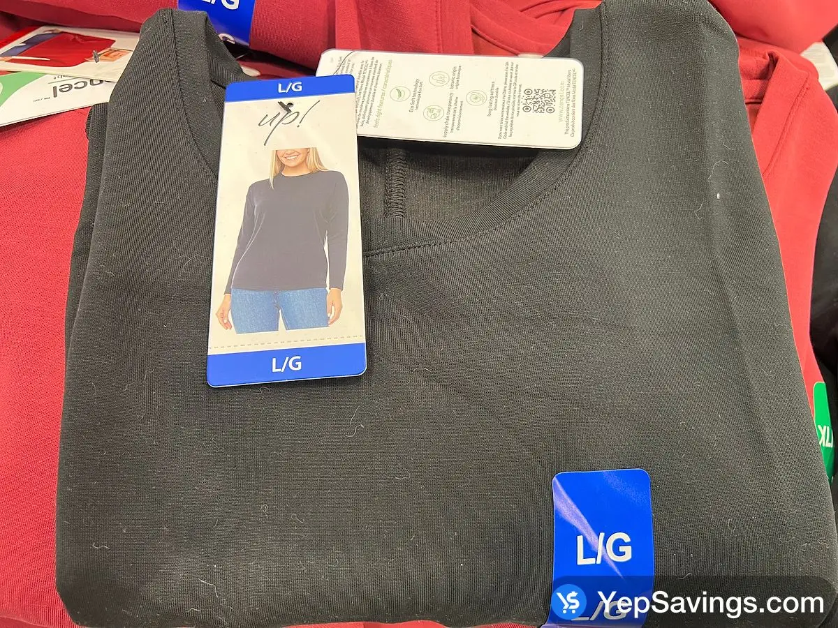 Costco UP ! LONG SLEEVE TOP LADIES SIZES S - XXL - Canada (ITM 3007000)