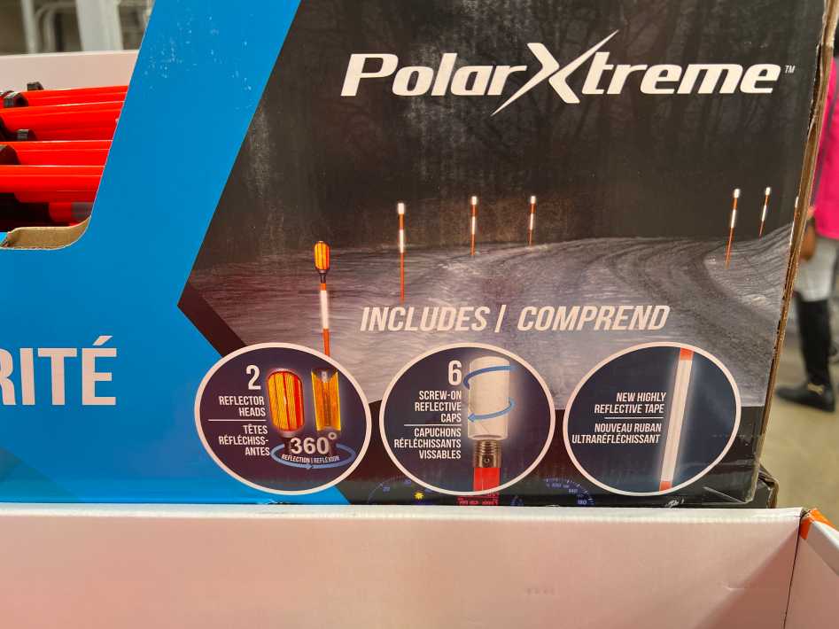 Costco SAFETY MARKERS WITH 2 REFLECTORS PACK OF 8 - Canada (ITM 1731935)
