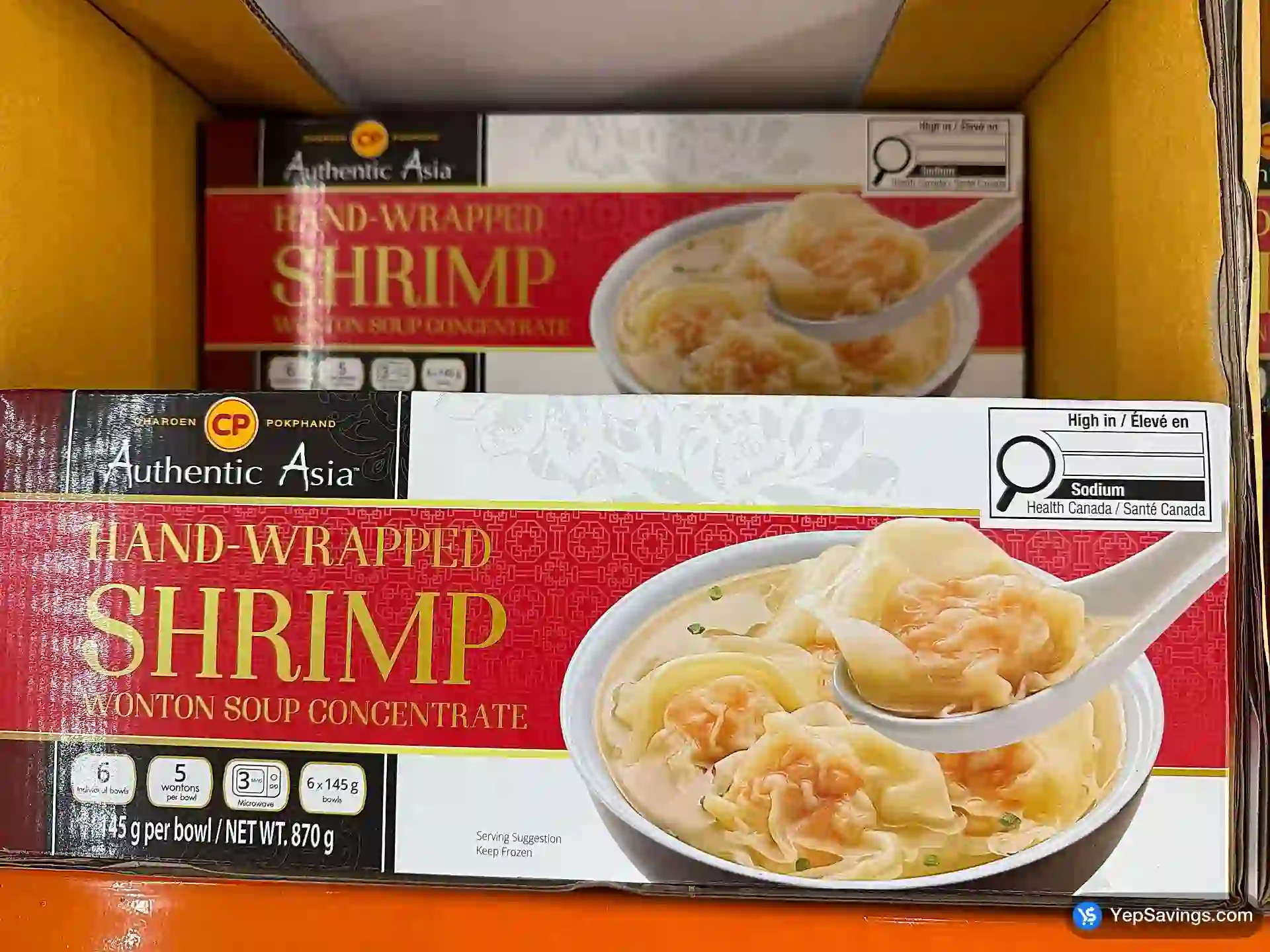Costco AUTHENTIC ASIA SHRIMP WONTON SOUP 6 x 145 g - Canada (ITM 347725)