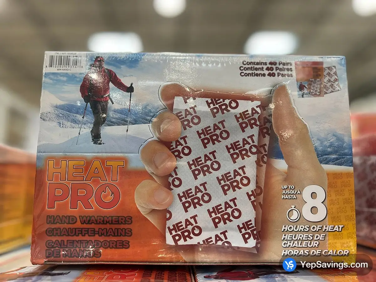 Costco HEAT PRO HAND WARMERS PACK OF 40 PAIRS - Canada (ITM 1654589)