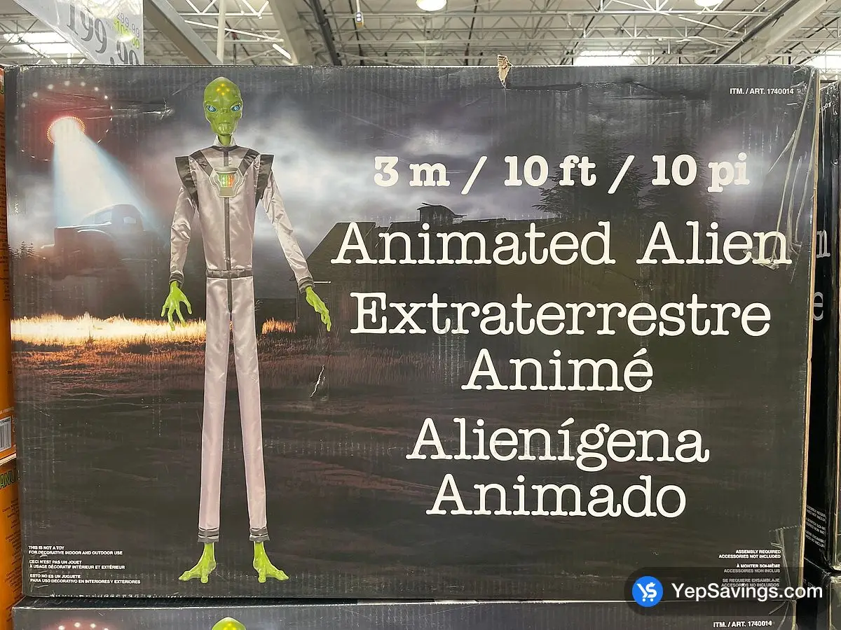 3 M / 10 FT ANIMATED ALIEN At Costco South Saskatoon