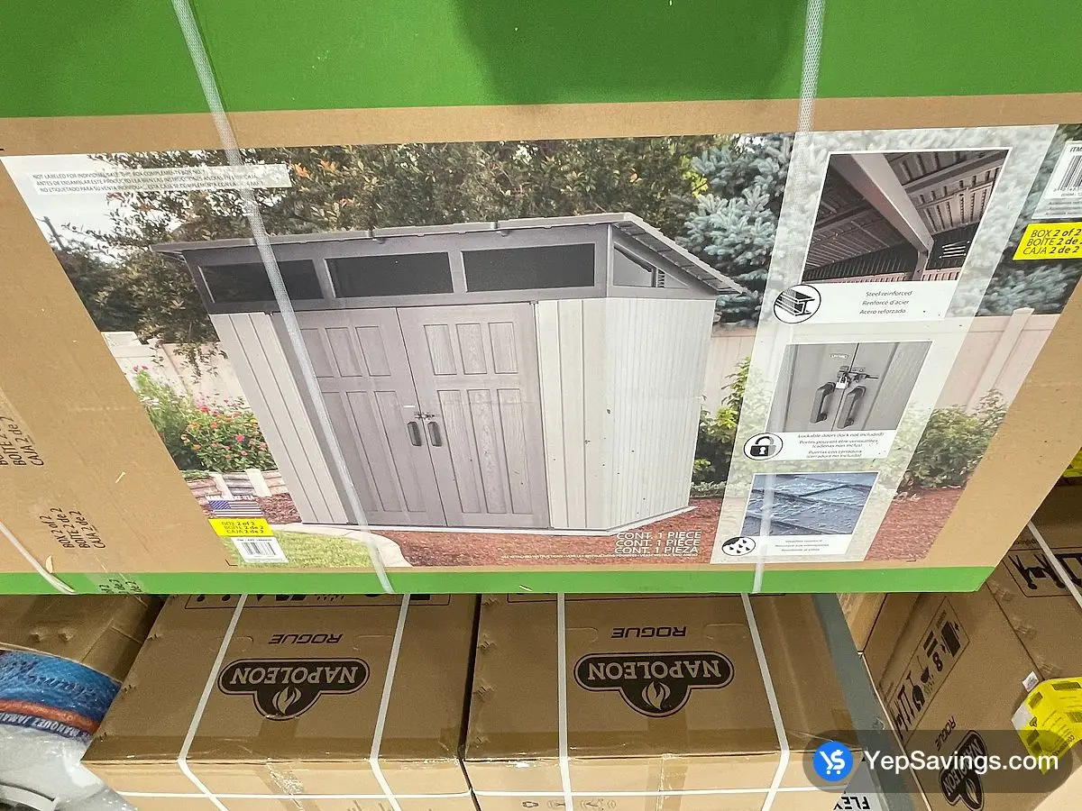 Costco LIFETIME 8 FT . X 8 FT . SHED GREY - Canada (ITM 1884450)