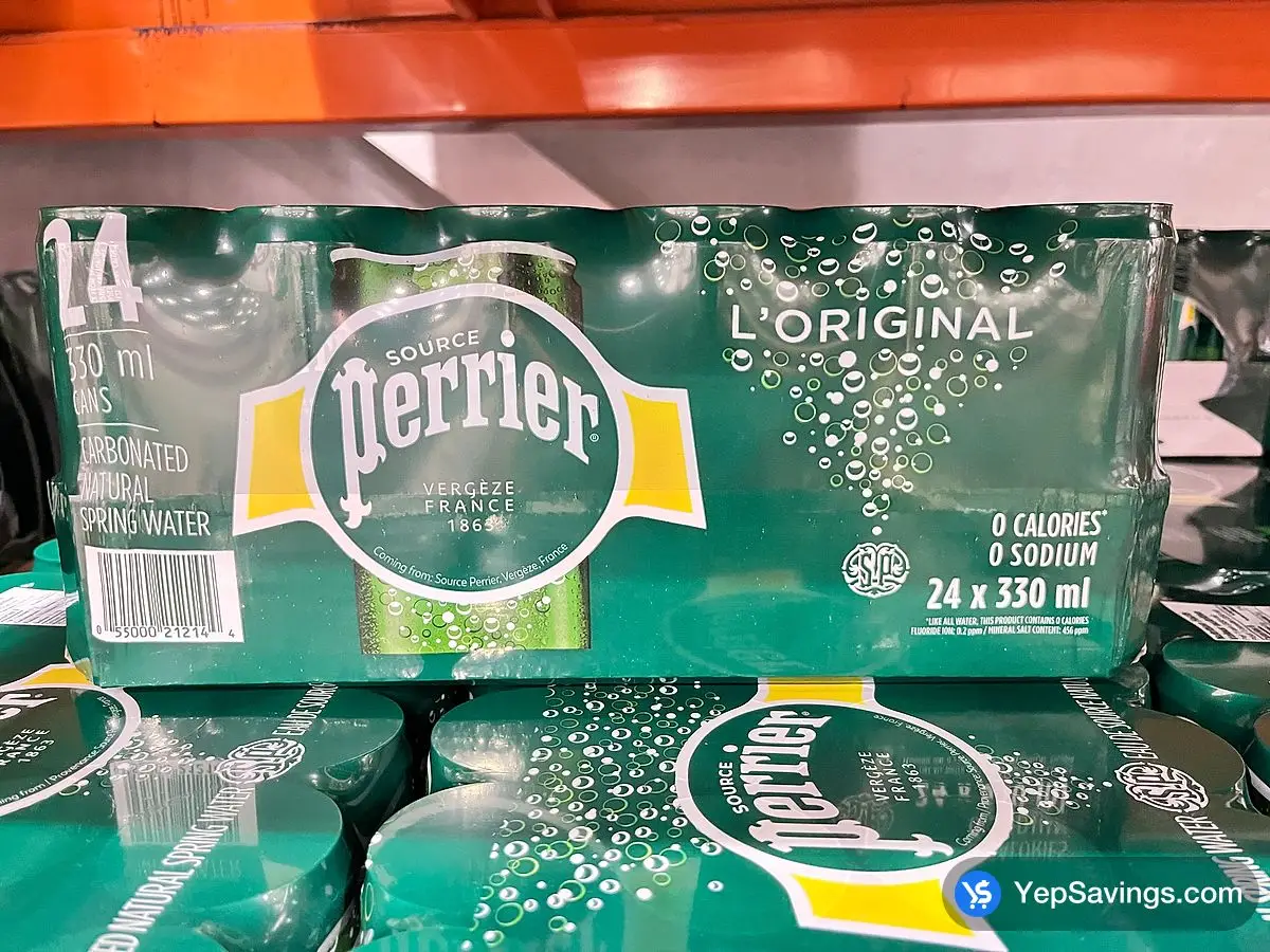 Costco PERRIER CARBONATED WATER 24 x 330 mL - Canada (ITM 1429712)