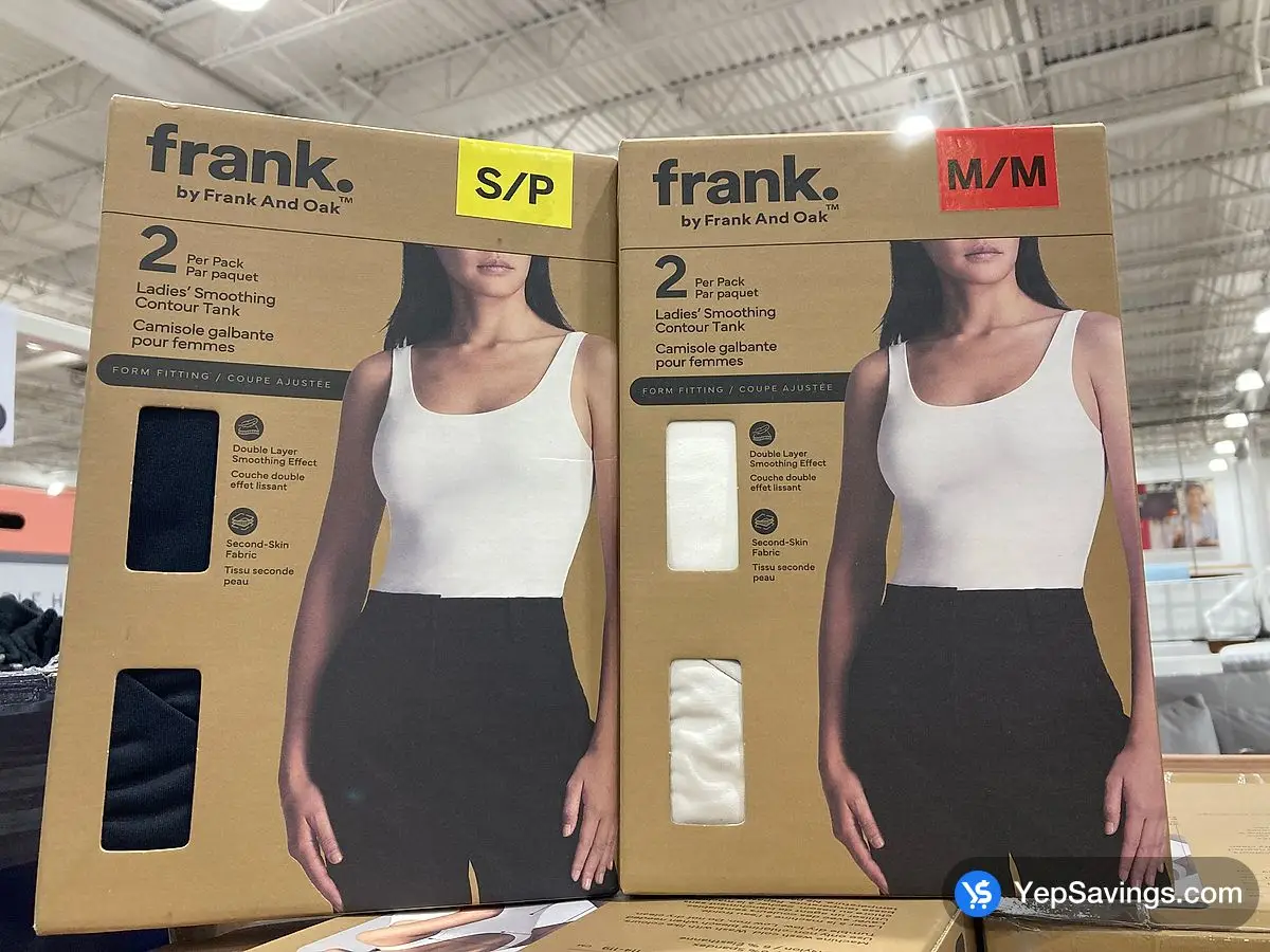 Costco FRANK BY FRANK & OAK CONTOUR TANK TOP 2PK + LADIES SIZES S - XL - Canada (ITM 3966510)
