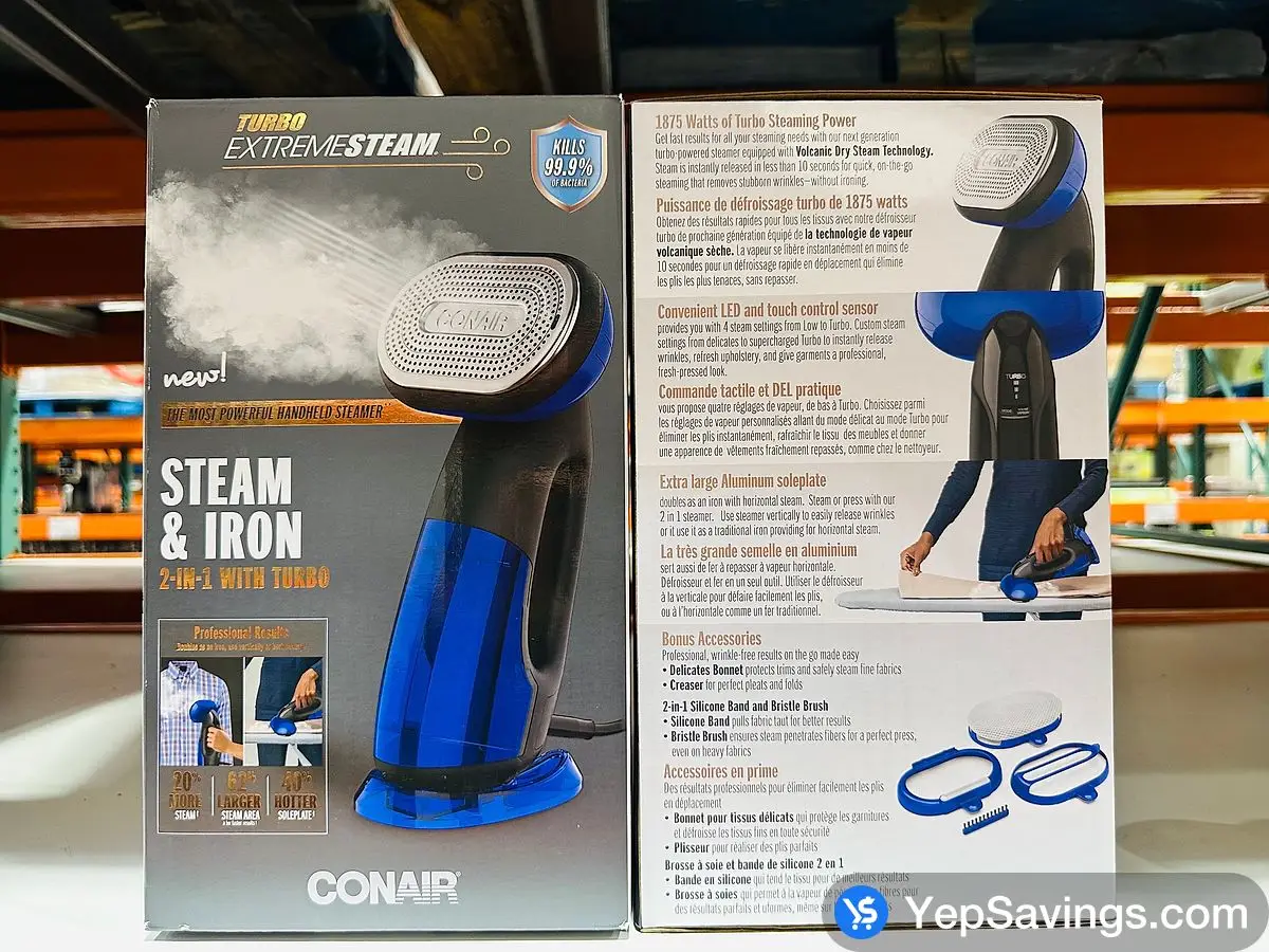 Costco CONAIR EXTREME STEAM HANDHELD STEAMER - Canada (ITM 2111108)