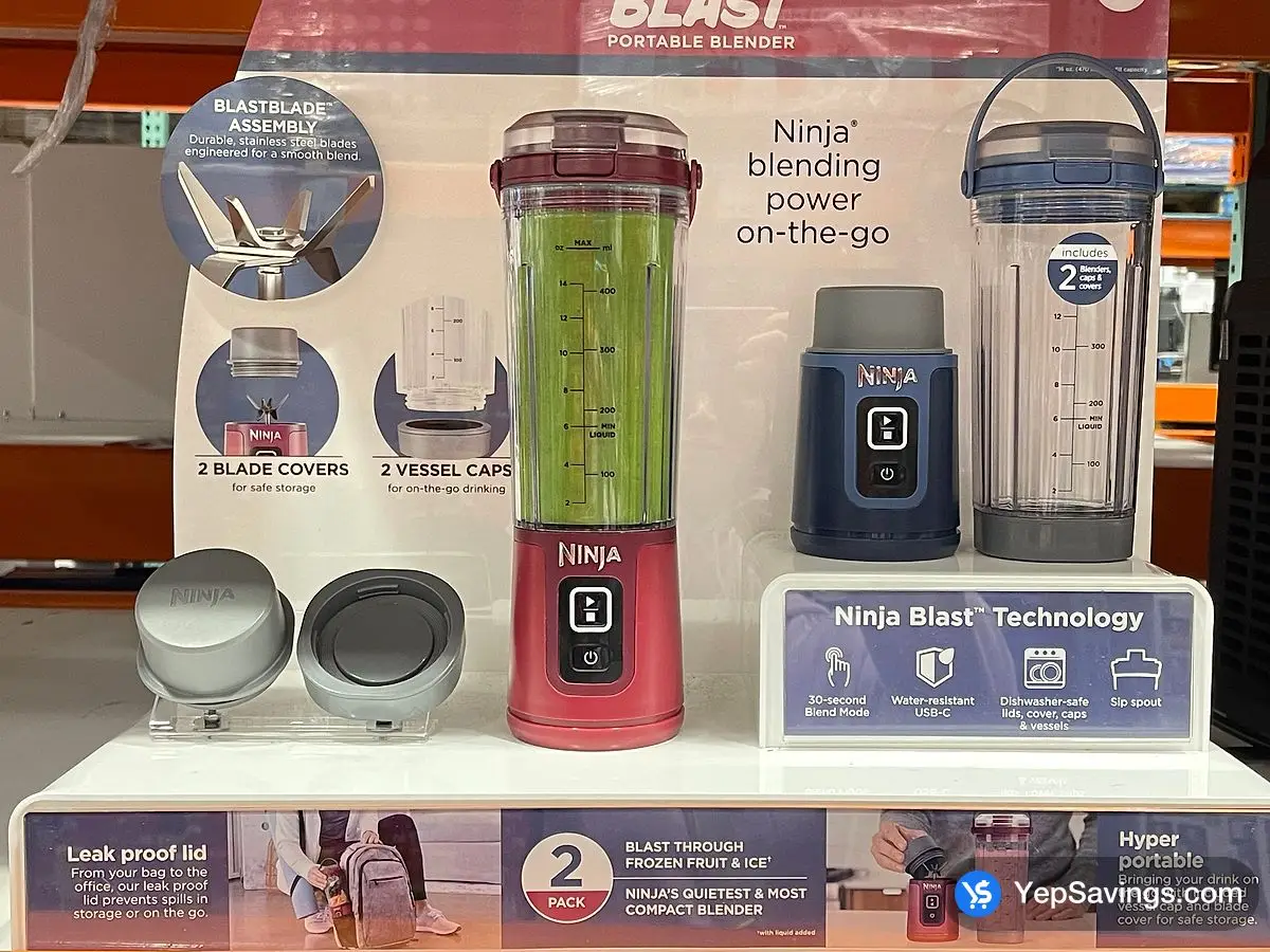 Costco NINJA BLAST PORTABLE BLENDER 2 PACK - Canada (ITM 1727122)