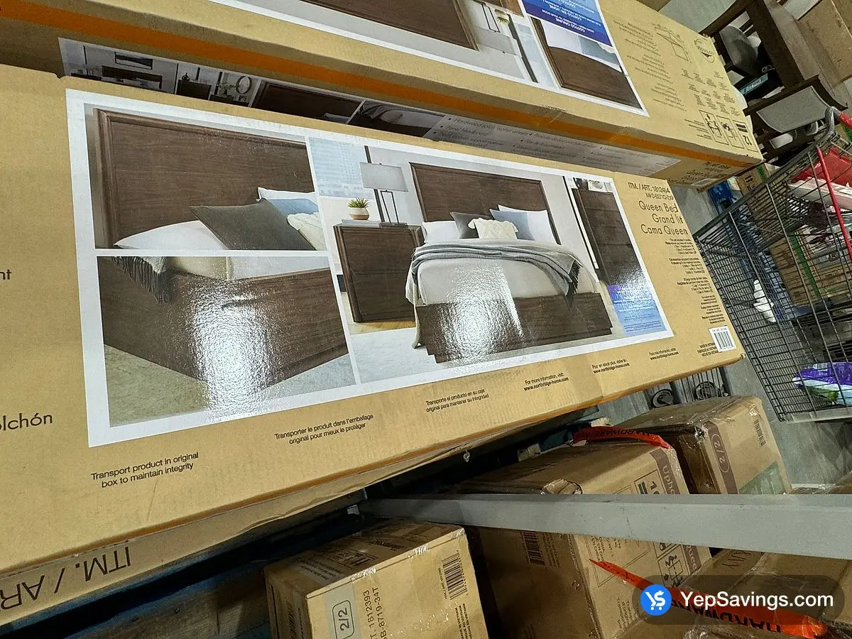 Costco OMNI GROVE WOODEN QUEEN BED 3 BOXES - Canada (ITM 1812484)