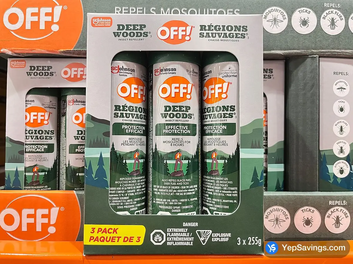OFF! DEEP WOODS INSECT REPELLENT 3 X 255 g ITM 1191135 at Costco