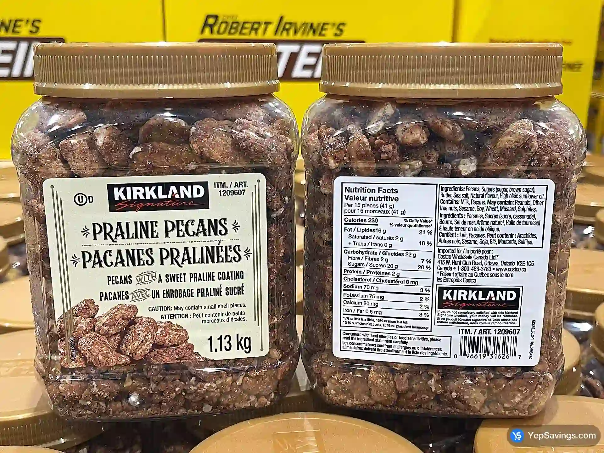 Costco KIRKLAND SIGNATURE PRALINE PECANS 1.13 kg - Canada (ITM 1209607)