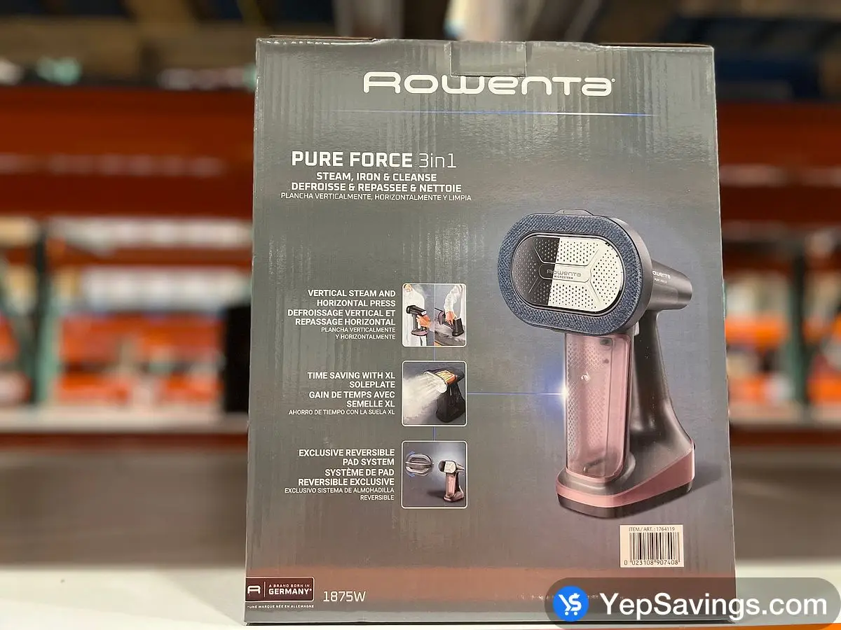 Costco ROWENTA PURE FORCE 3 IN 1 STEAMER - Canada (ITM 1764119)