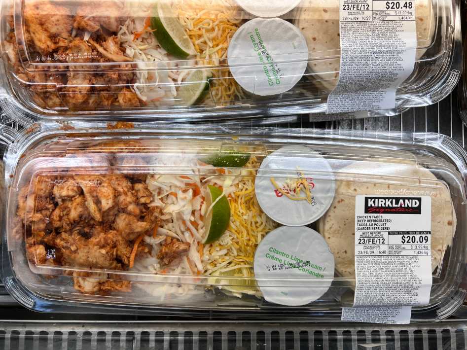 Costco CHICKEN TACOS - Canada (ITM 24930)