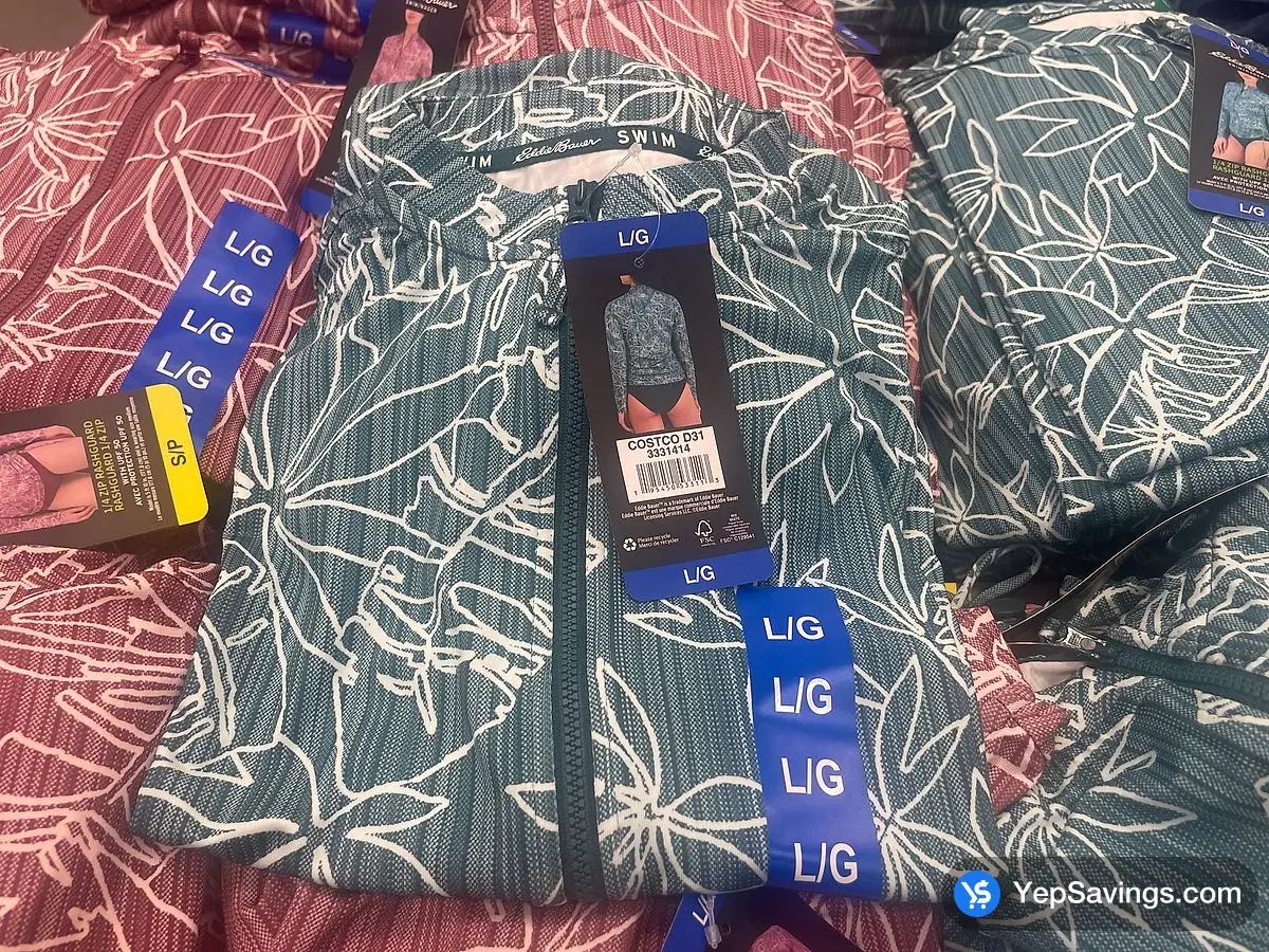 EDDIE BAUER RASHGUARD LADIES SIZES S - XL ITM 3331414 at Costco