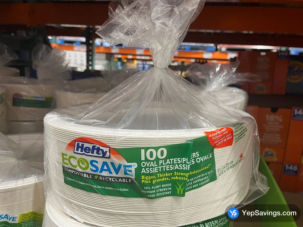 HEFTY ECOSAVE OVAL PLATTER PACK OF 100 ITM 1728222 at Costco