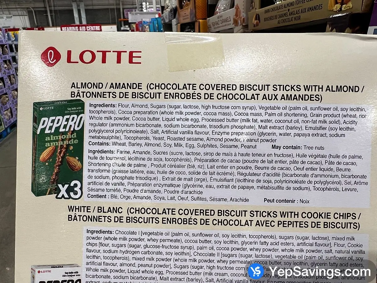 Costco LOTTE PEPERO ASSORTED PACK 270 g - Canada (ITM 1412335)