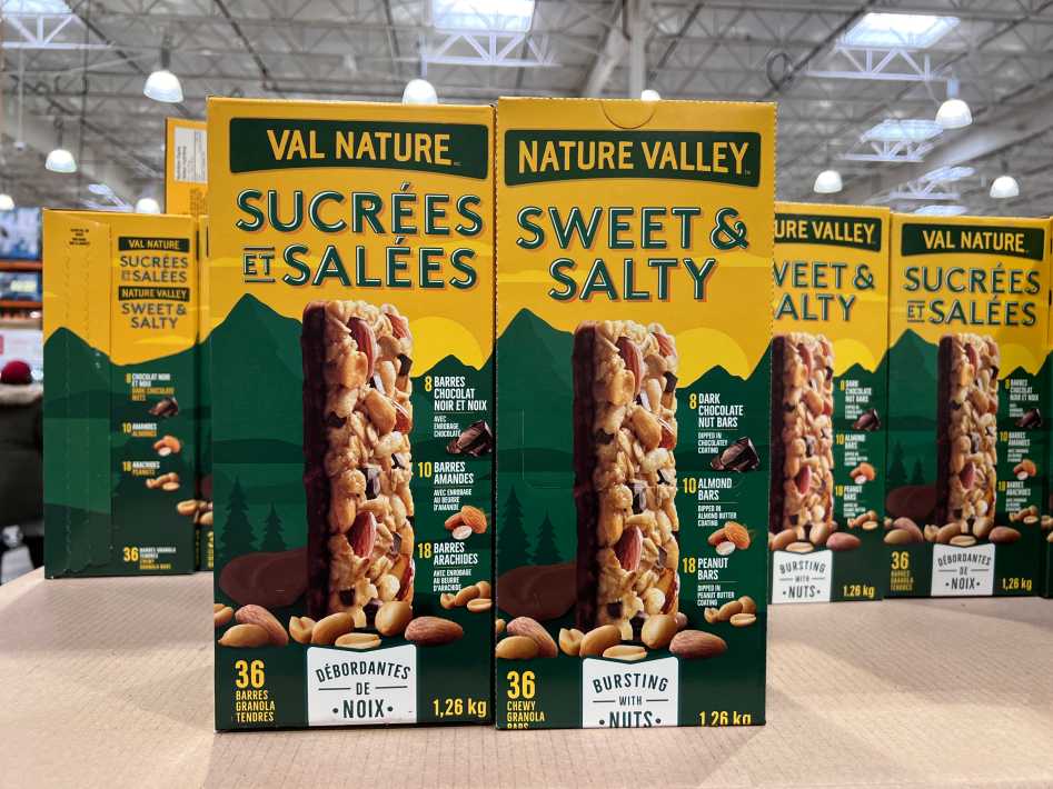 NATURE VALLEY SWEET & SALTY CHEWY NUT BARS 36X35g ITM 518888 at Costco