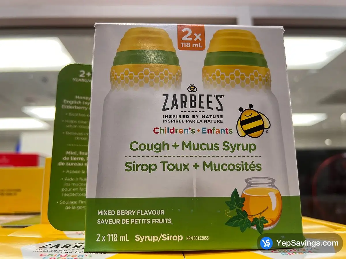 Costco ZARBEE'S MUCUS & COUGH 2 x 118 mL - Canada (ITM 1856725)