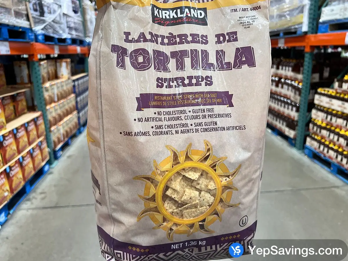 Costco KIRKLAND SIGNATURE TORTILLA STRIPS 1.36 kg - Canada (ITM 44004)