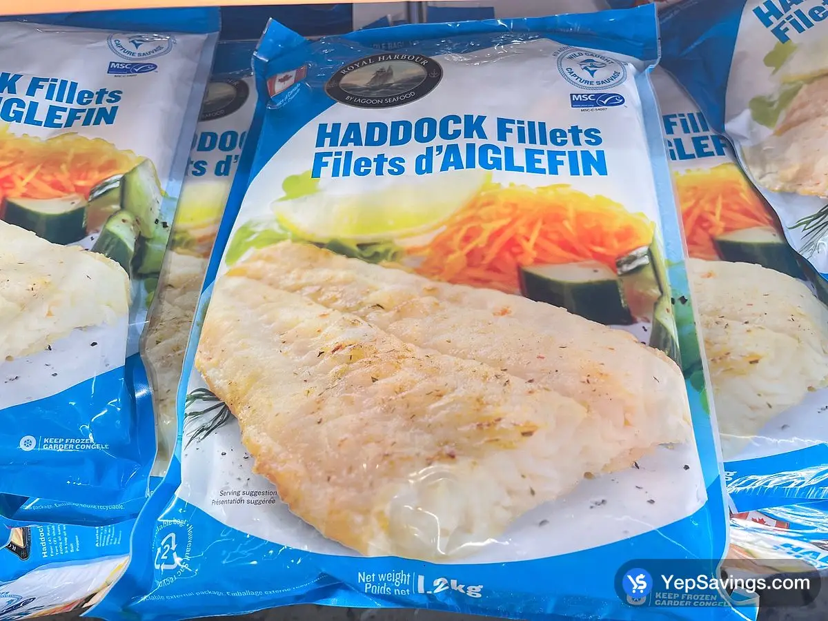 Costco ROYAL HARBOUR HADDOCK FILLETS 1.2 kg - Canada (ITM 1036250)