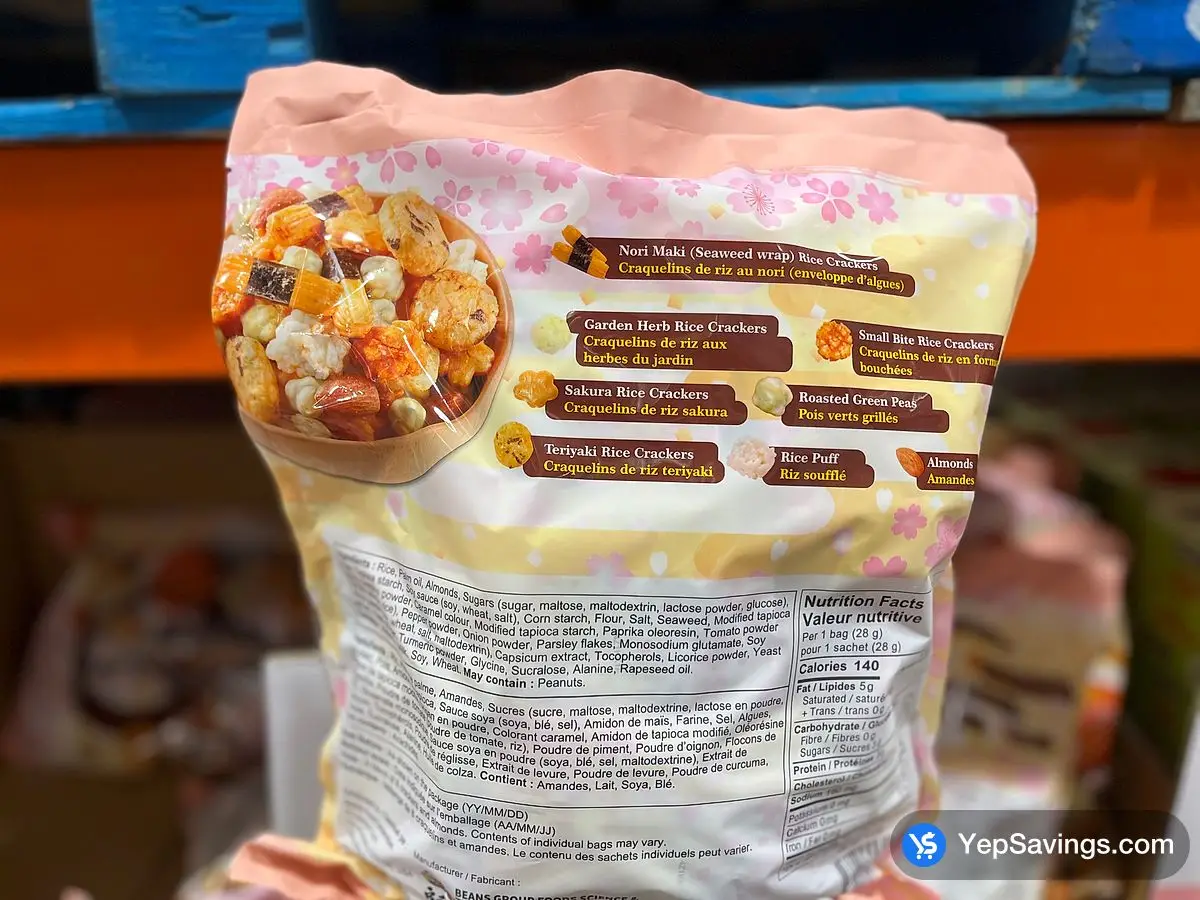 Costco TRYGOODZ ALMOND RICE CRACKER 24 x 28 g - Canada (ITM 1512503)
