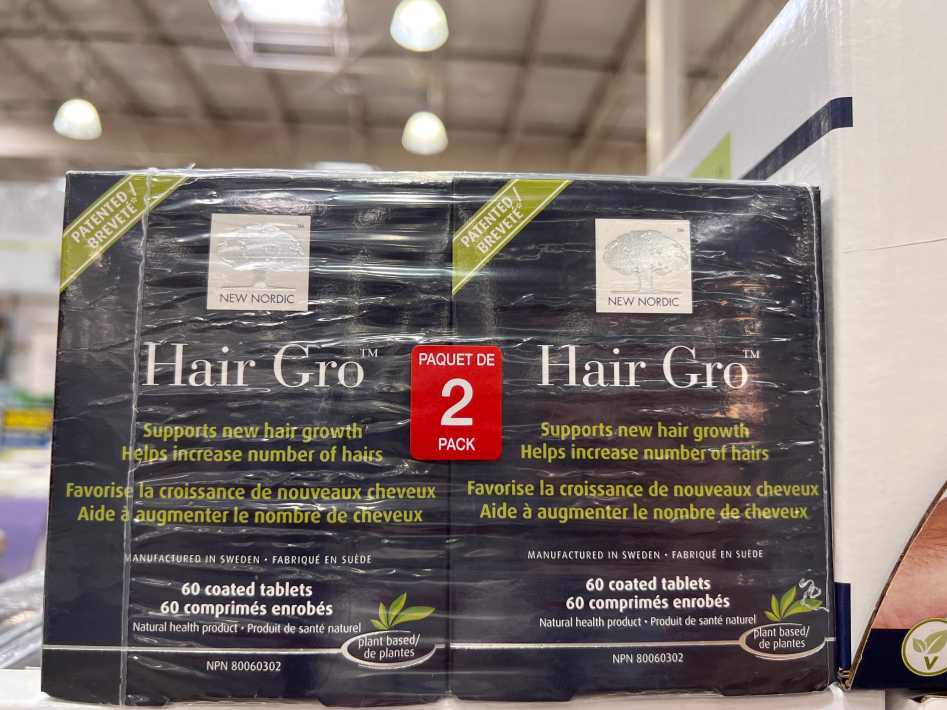 NEW NORDIC HAIR GRO 2X60 TABLETS ITM 1314463 at Costco