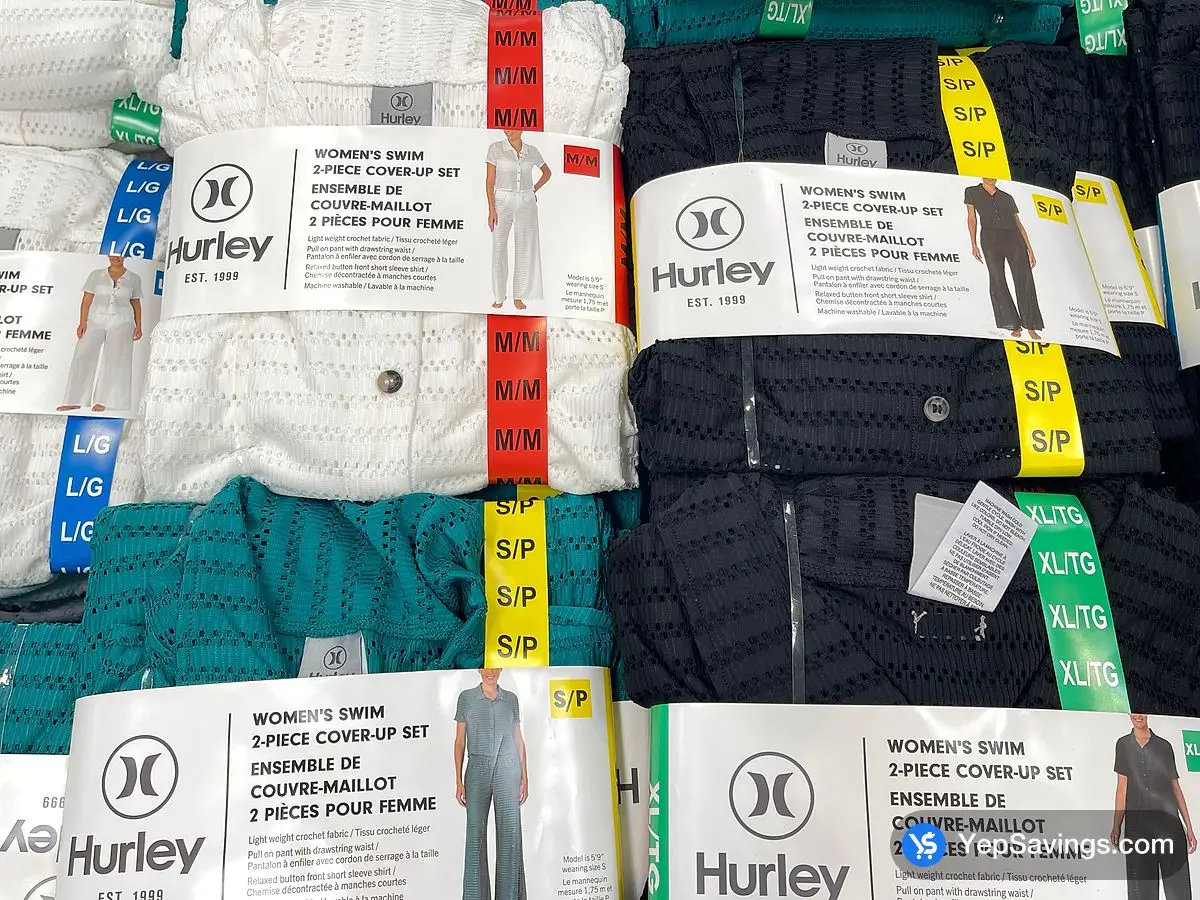 Costco HURLEY 2 PC COVER UP WOMENS SIZES XS - XL - Canada (ITM 7478800)