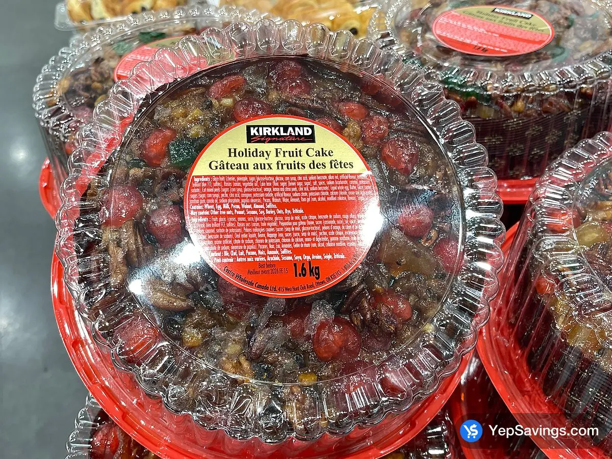 Costco HOLIDAY FRUIT CAKE 1.6 kg - Canada (ITM 13585)