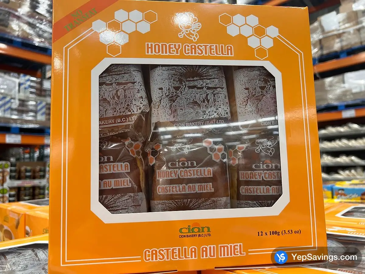 Costco CION CASTELLA CAKE 12 x 100 g - Canada (ITM 1843024)