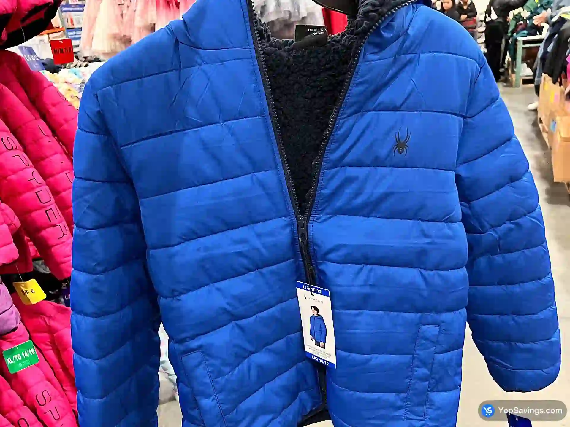 Costco SPYDER SHERPA LINED PUFFER KIDS SIZES S - XL - Canada (ITM 1175656)