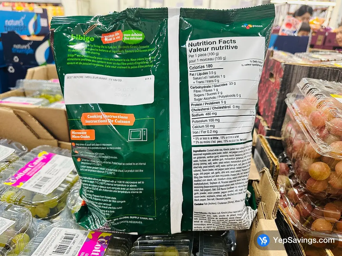 Costco BIBIGO KIMCHI RICE BALL 1 kg - Canada (ITM 5762216)