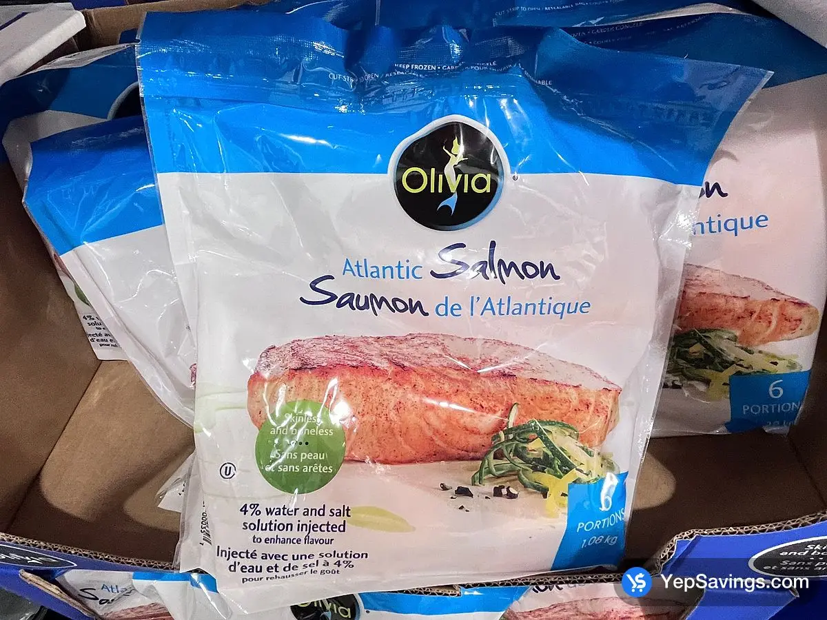 Costco OLIVIA ATLANTIC SALMON 1.08 kg - Canada (ITM 308937)