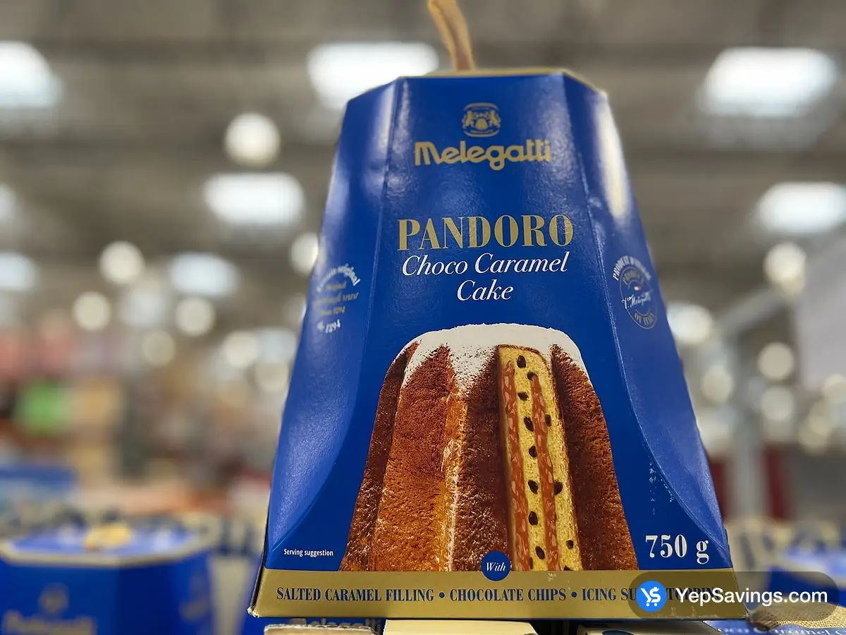 Costco MELEGATTI PANDORO CHOCO CARAMEL 750 g - Canada (ITM 1122336)