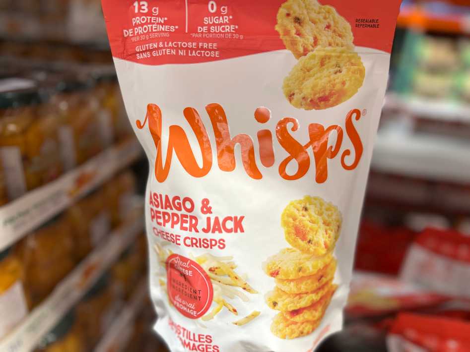 Costco CELLO WHISPS ASIAGO PEPPER JACK CHEESE CRISPS 306 g - Canada (ITM 6026055)