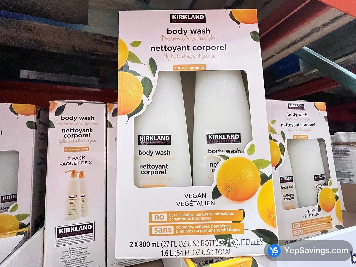 Costco KIRKLAND SIGNATURE BODY WASH 2 x 800 mL - Canada (ITM 1366250)