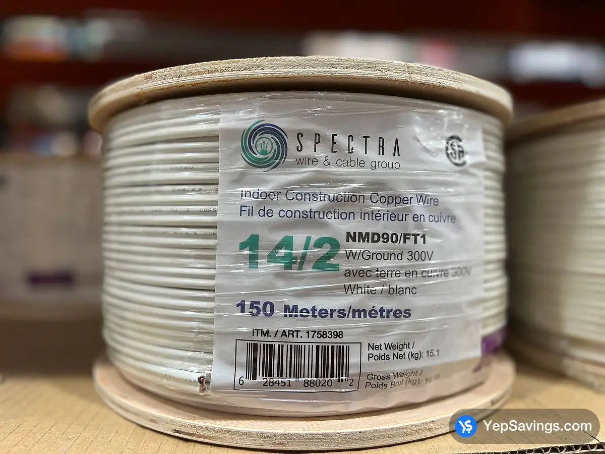 Costco SPECTRA WIRE COPPER WIRE 150M 14/2 300V - Canada (ITM 1758398)