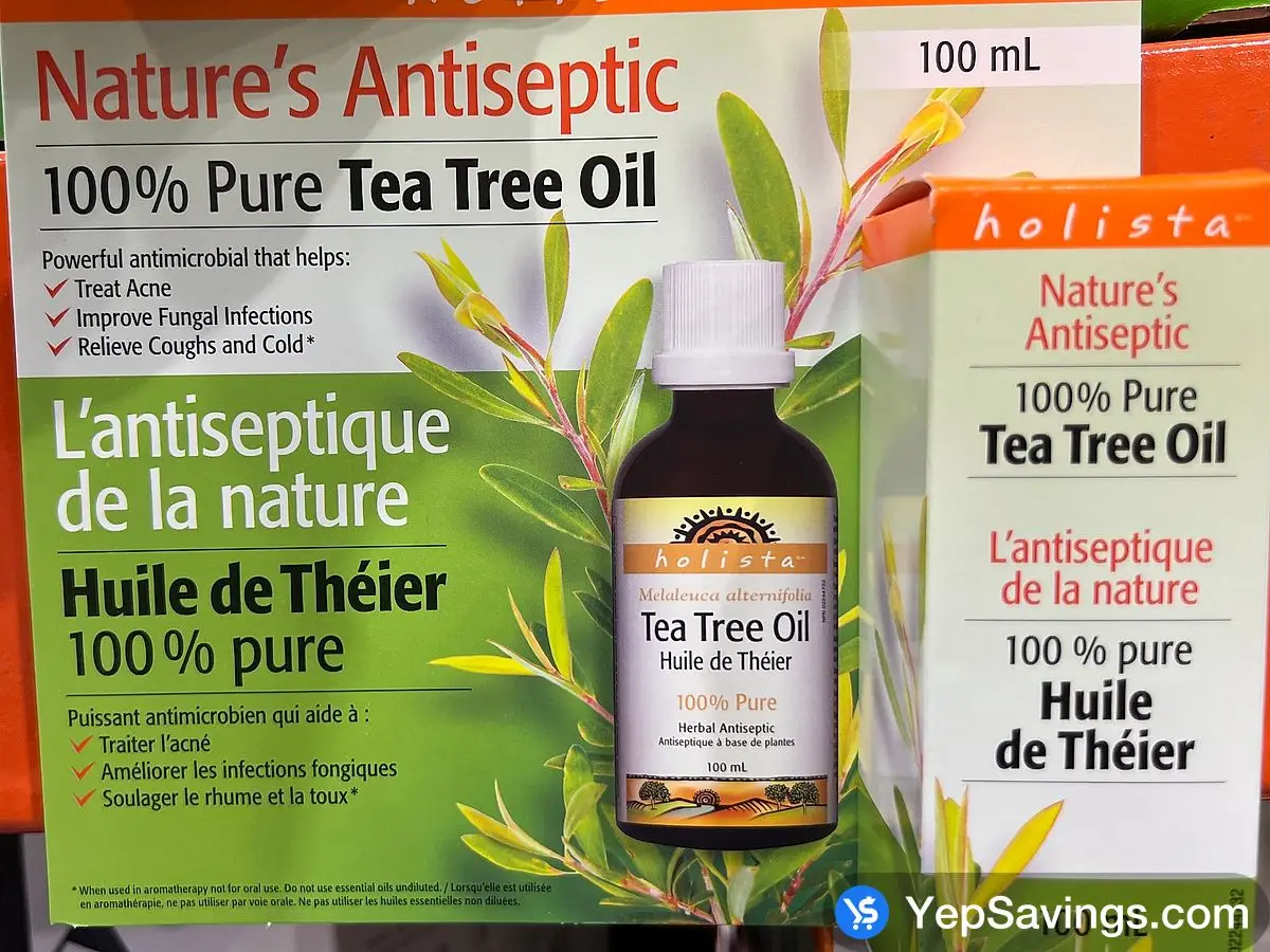 Costco HOLISTA TEA TREE OIL 100 ML - Canada (ITM 1298733)