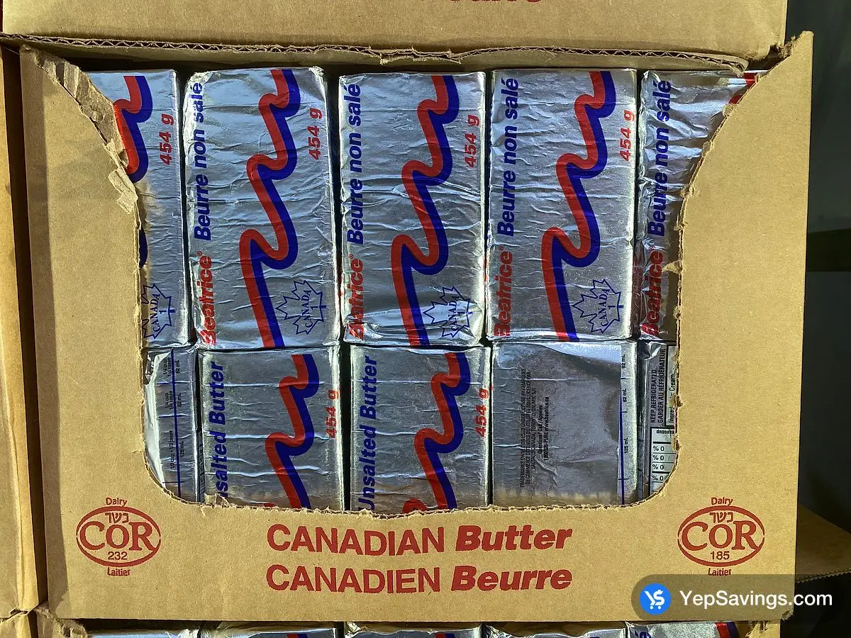 Costco BEATRICE UNSALTED BUTTER 454 g - Canada (ITM 1150)