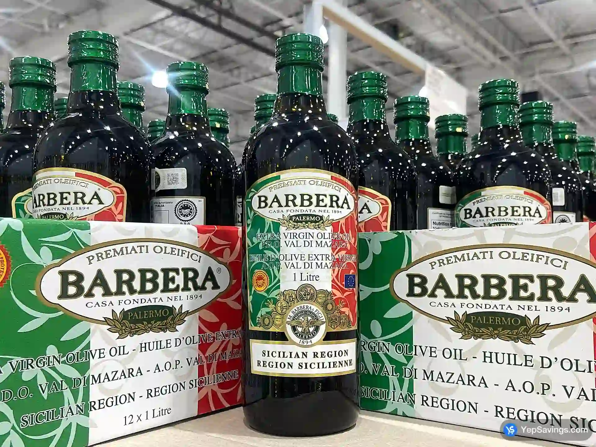 Costco BARBERA DOP SICILY EXTRA VIRGIN OLIVE OIL 1 L - Canada (ITM 1068183)