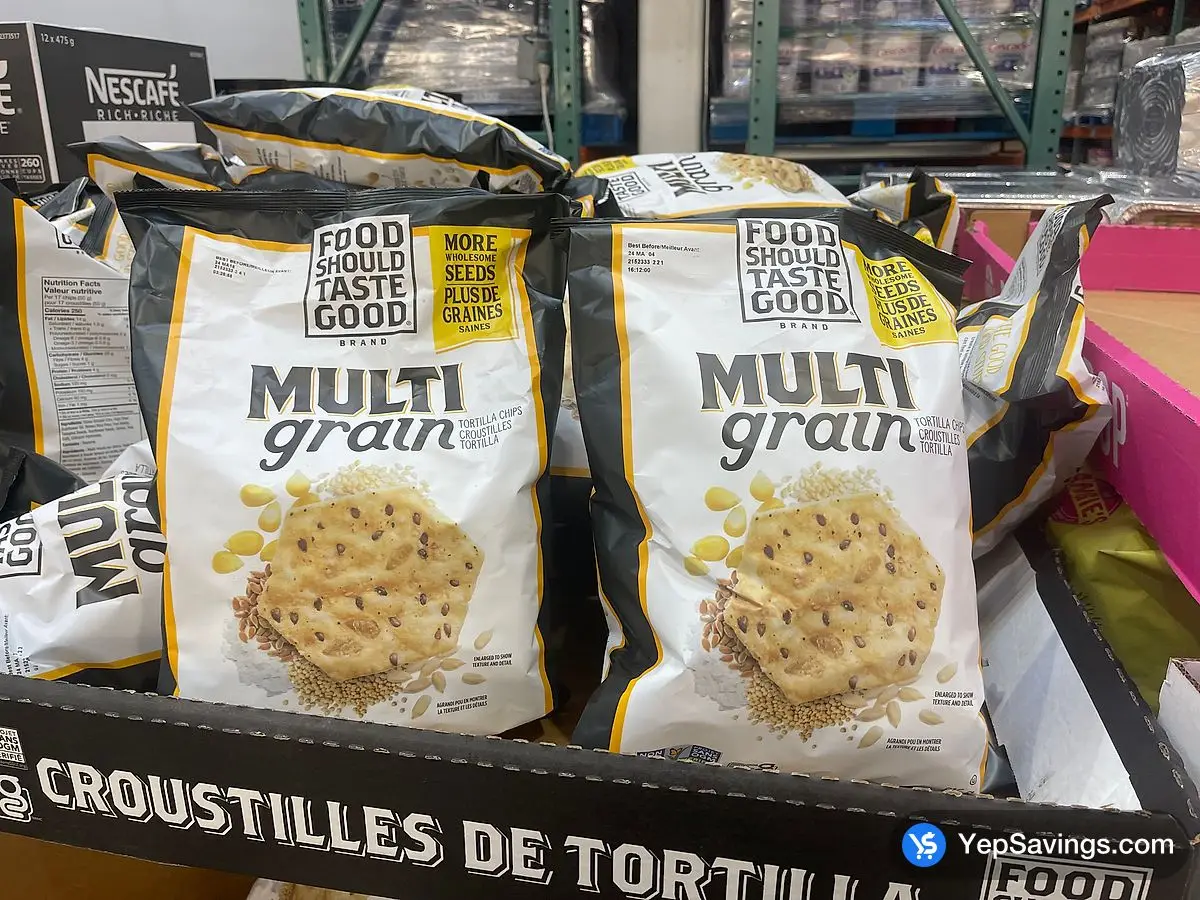 Costco FOOD SHOULD TASTE GOOD MULTIGRAIN CHIP 816 g - Canada (ITM 2152333)